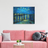 Starry Night über der Rhône | Vincent van Gogh Leinwanddruck (Insitu (Wohnzimmer))