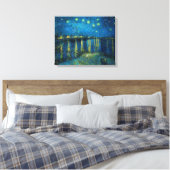 Starry Night über der Rhône | Vincent van Gogh Leinwanddruck (Insitu (Schlafzimmer))