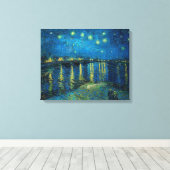 Starry Night über der Rhône | Vincent van Gogh Leinwanddruck (Insitu (Holzboden))