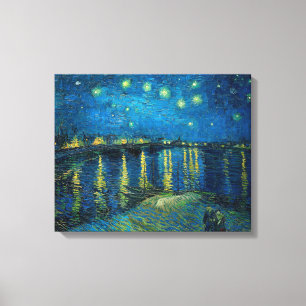 Starry Night über der Rhône Vincent van Gogh Leinwanddruck