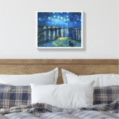 Starry Night über der Rhone Vincent van Gogh Leinwanddruck (Insitu (Schlafzimmer))