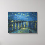 Starry Night über der Rhone Vincent van Gogh Leinwanddruck<br><div class="desc">Starry Night Over The Rhone wurde 1888 von Vincent Van Gogh (Öl auf Leinwand) gemalt. Das Gemälde faszinierte die nächtliche Umgebung rund um die Rhone. Die Herausforderung, nachts zu malen faszinierte van Gogh und in der Malerei Starry Night Over the Rhône wählte er einen Aussichtspunkt, der es ihm ermöglichte, die...</div>