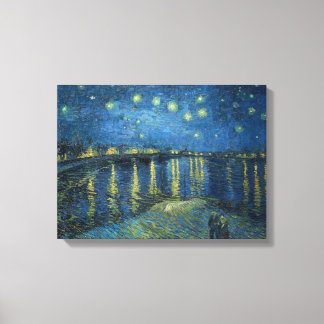 Starry Night über der Rhone Vincent van Gogh Leinwanddruck