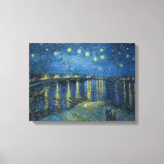 Starry Night über der Rhone Vincent van Gogh Leinwanddruck (Vorderseite)