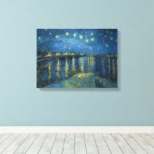 Starry Night über der Rhone Vincent van Gogh Leinwanddruck (Insitu (Holzboden))