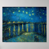 Starry Night über der Rhône | Vincent van Gogh Poster (Vorne)