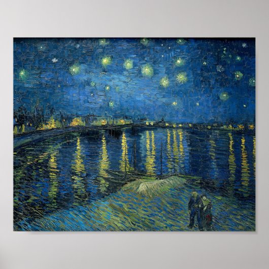 Starry Night über der Rhône | Vincent van Gogh Poster (Vorne)