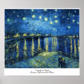 Starry Night über der Rhone Vincent van Gogh Poster (Vorne)