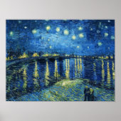 Starry Night über der Rhone Vincent van Gogh Poster (Vorne)