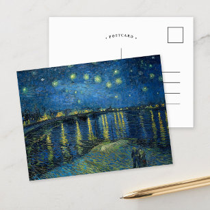 Starry Night über der Rhône   Vincent Van Gogh Postkarte