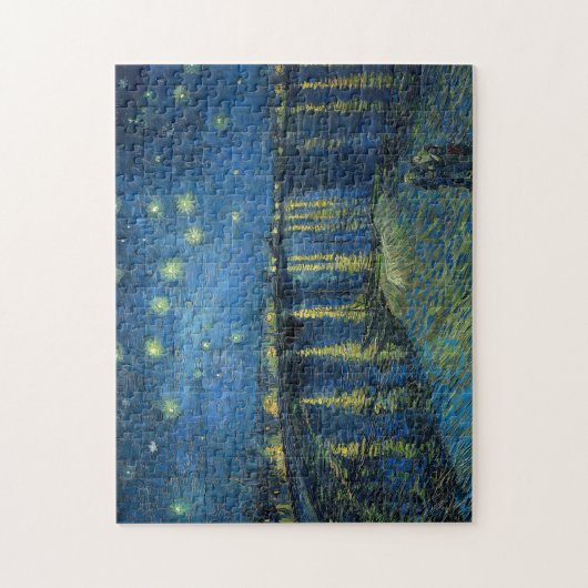 Starry Night über der Rhône | Vincent Van Gogh Puzzle (Vertikal)