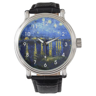 Starry Night über die Rhone von van Gogh Armbanduhr