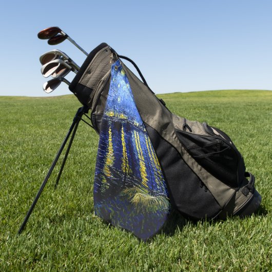 Starry Night über die Rhone von van Gogh Golfhandtuch (Gras)
