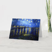 Starry Night über die Rhone von van Gogh Karte (Vorderseite)