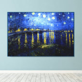 Starry Night über die Rhone von Van Gogh Leinwanddruck (Insitu (Holzboden))