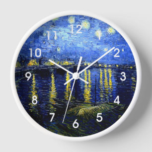 Starry Night über die Rhone von van Gogh Uhr