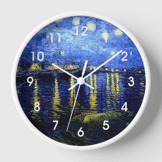 Starry Night über die Rhone von van Gogh Uhr (Vorderseite)