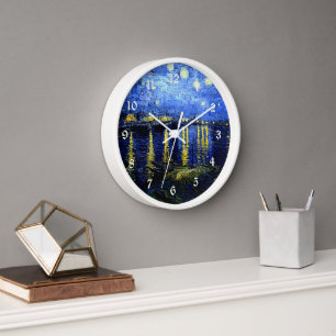Starry Night über die Rhone von van Gogh Uhr