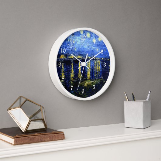 Starry Night über die Rhone von van Gogh Uhr (Büro)