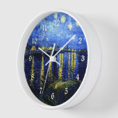 Starry Night über die Rhone von van Gogh Uhr (Winkel)