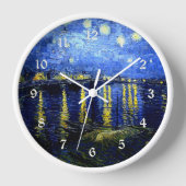 Starry Night über die Rhone von van Gogh Uhr (Vorderseite)