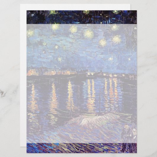 Starry Night über die Rhone, von Vincent van Gogh. (Vorne/Hinten)