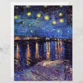 Starry Night über die Rhone, von Vincent van Gogh. (Vorne/Hinten)