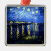 Starry Night über die Rhone von Vincent van Gogh Ornament Aus Metall (Vorne)