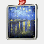 Starry Night über die Rhone von Vincent van Gogh Ornament Aus Metall (Links)