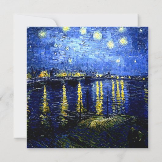 Starry Night über Rhone Karte (Vorderseite)