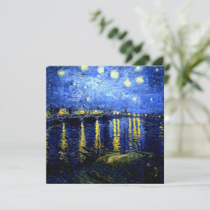Starry Night über Rhone Karte