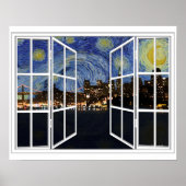 Starry Night über San Francisco Kalifornien Poster (Vorne)