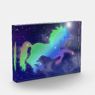 Starry Night Unicorn Flight   Fantasy Art Fotoblock