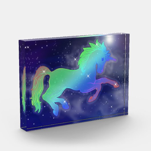 Starry Night Unicorn Flight | Fantasy Art Fotoblock (Links)