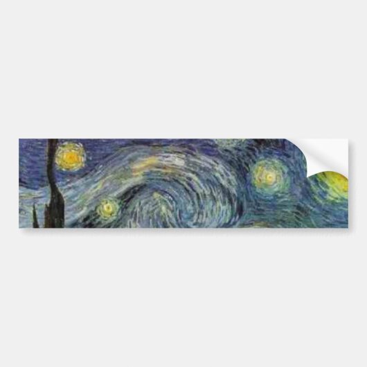 Starry Night - van Gogh Autoaufkleber (Vorne)