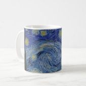Starry Night & Van Gogh /berühmte Vintage Kunst Kaffeetasse (Vorderseite Links)
