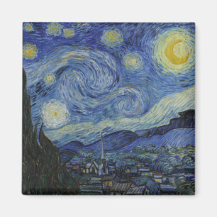 Starry Night & Van Gogh / berühmte Vintage Kunst Magnet