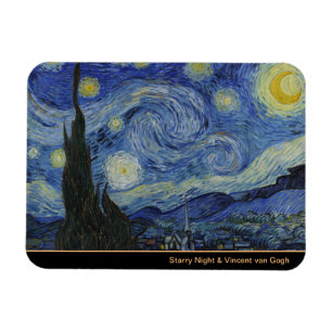 Starry Night & Van Gogh /berühmte Vintage Kunst Magnet