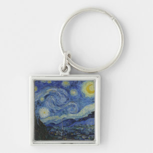 Starry Night & Van Gogh /berühmte Vintage Kunst Schlüsselanhänger