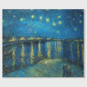 Starry night van gogh berühmtes Bild Geschenkpapier (Flach)