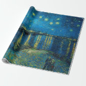 Starry night van gogh berühmtes Bild Geschenkpapier (Ungerollt)