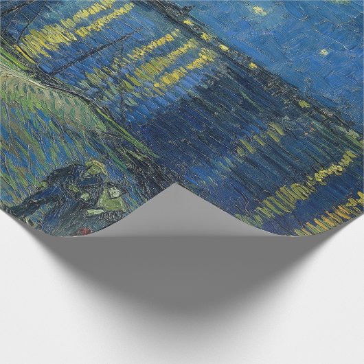 Starry night van gogh berühmtes Bild Geschenkpapier (Ecke)