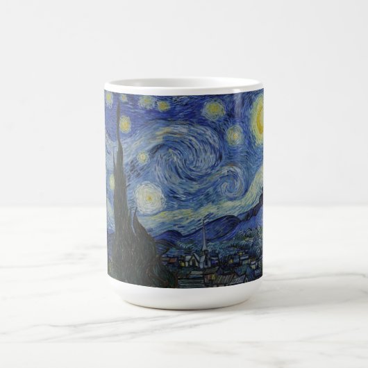 Starry Night, Van Gogh Berühmtes Gemälde Kaffeetasse (Mittel)