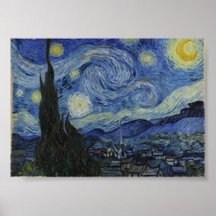 Starry Night, Van Gogh Berühmtes Gemälde Poster