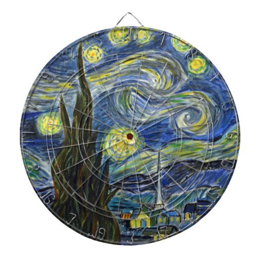 Starry Night, Van Gogh Dartscheibe (vorne)