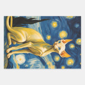 Starry Night Van Gogh Elf Sphynx Cat Kunstgeschenk Geschenkpapier Set (Vorderseite 2)