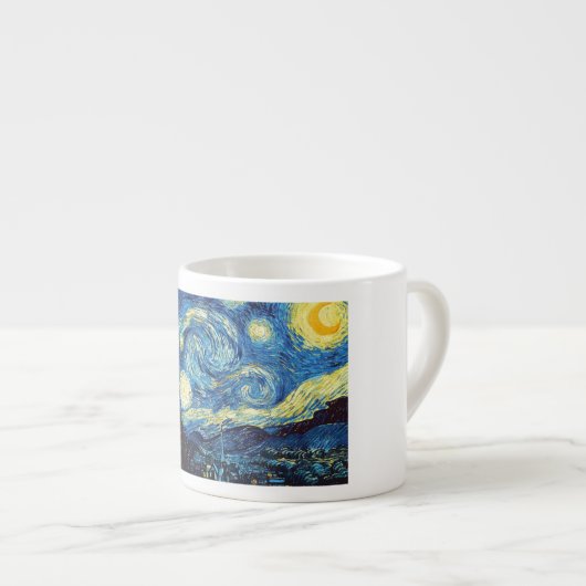 Starry Night - Van Gogh Espressotasse (Vorderseite Rechts)