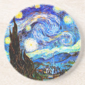 Starry Night Van Gogh Fine Art Getränkeuntersetzer (Vorne)