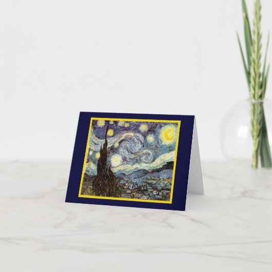 Starry Night Van Gogh Fine Art Karte (Vorderseite)
