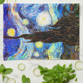 Starry Night Van Gogh Fine Art Küchentuch (Gefaltet)